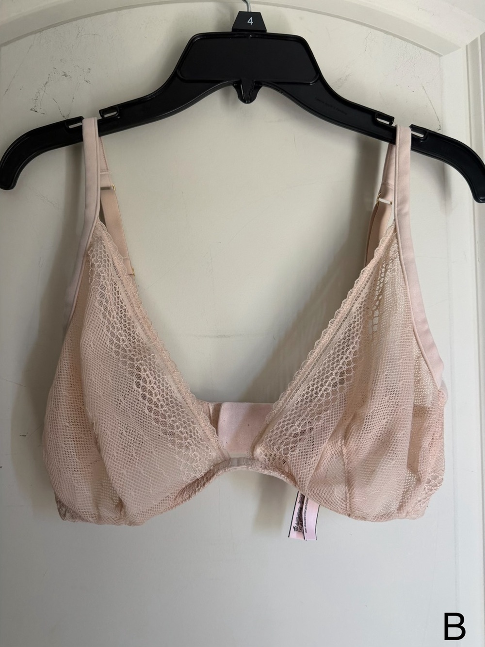Victoria's Secret Sheer Lace Bralette in Blush‎ Pink sexy casual neutral